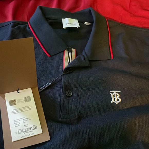 Burberry Other - XL Burberry Polo Icon Stripe Placket